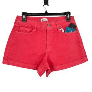 Market & Spruce Coral Cotton Blend Flat Front Mid-Rise Shorts Size 6 NWT